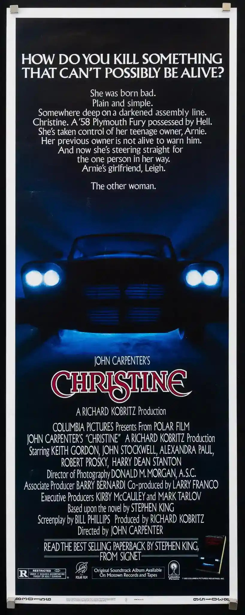 Christine Original Vintage Movie Poster