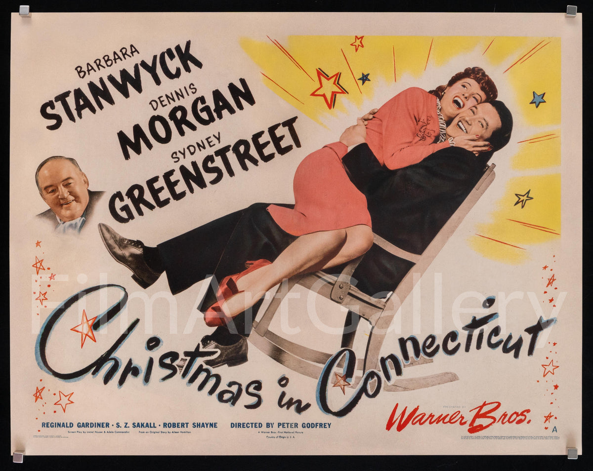 Christmas in Connecticut Original Vintage Movie Poster