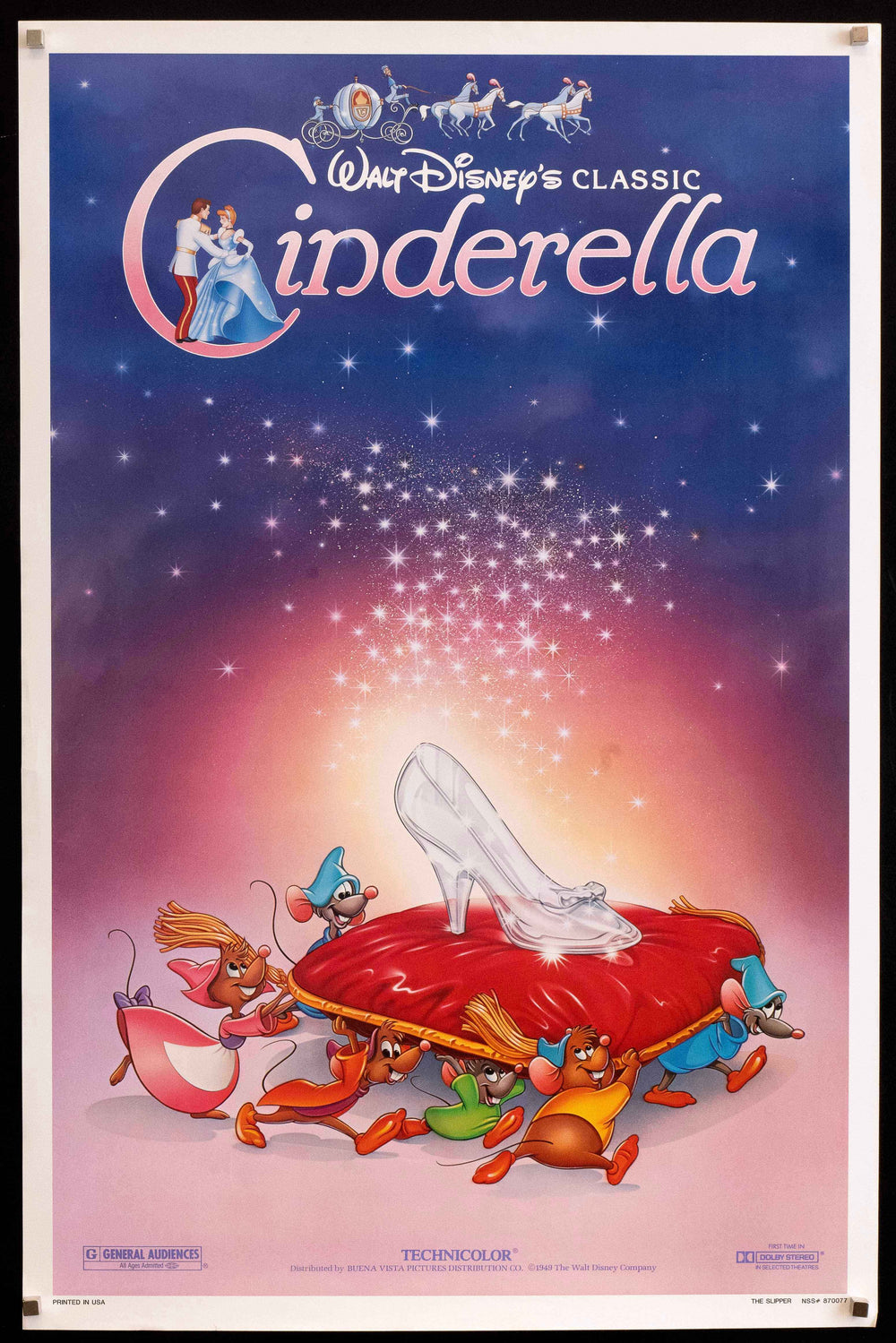Cinderella Original Vintage Movie Poster