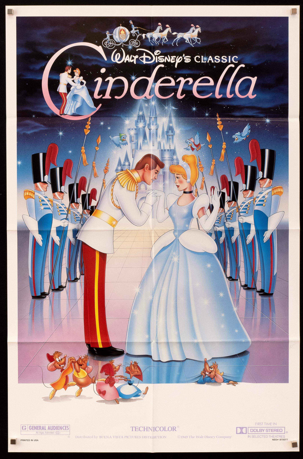 Cinderella Original Vintage Movie Poster