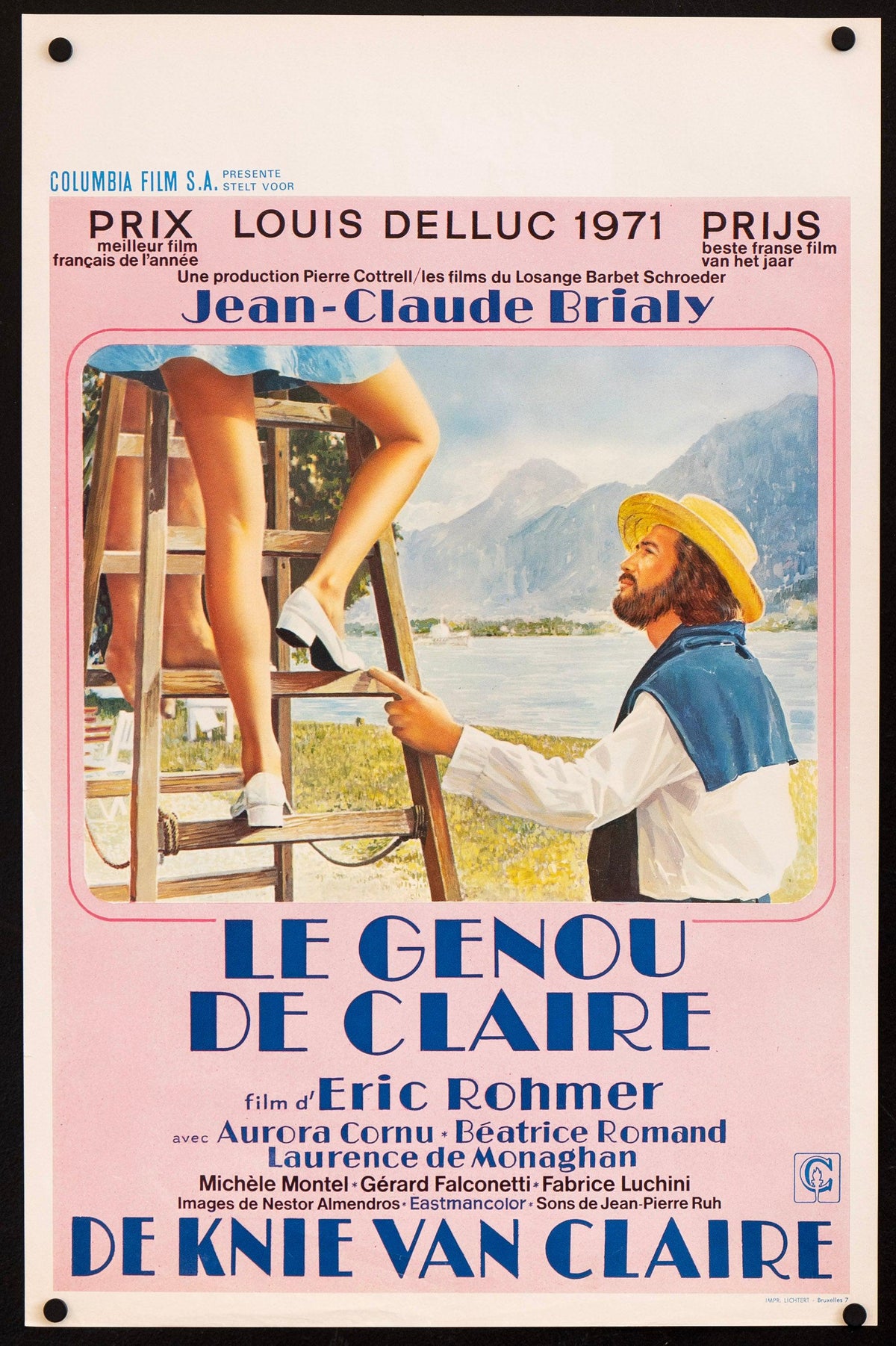 Claire&#39;s Knee Original Vintage Movie Poster