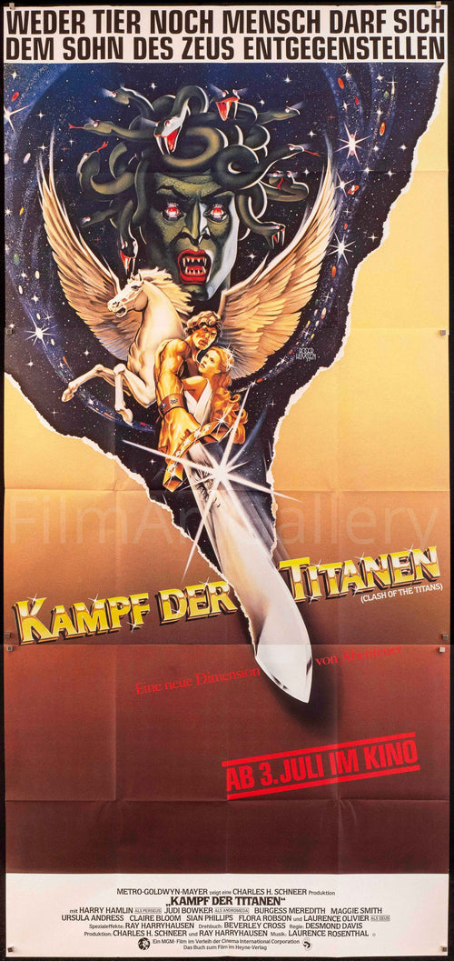 Clash of the Titans Original Vintage Movie Poster