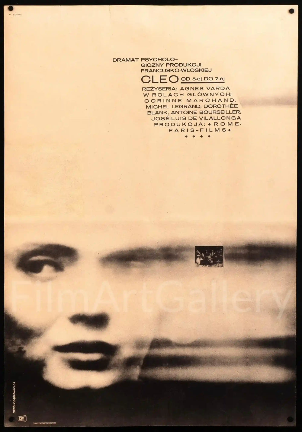 Cleo From Five to Seven (Cleo de 5 a 7) Original Vintage Movie Poster