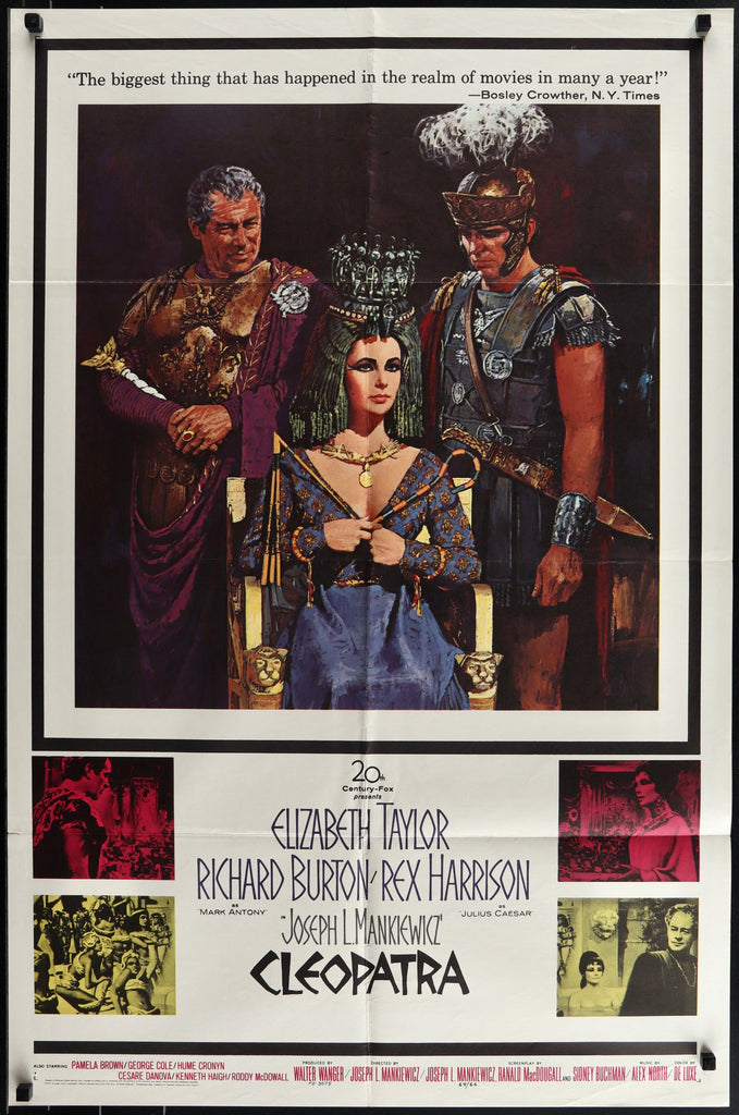 Cleopatra 1 Sheet (27x41) Original Vintage Movie Poster