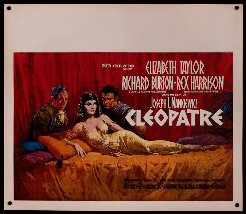 Cleopatra Belgian (14x22) Original Vintage Movie Poster