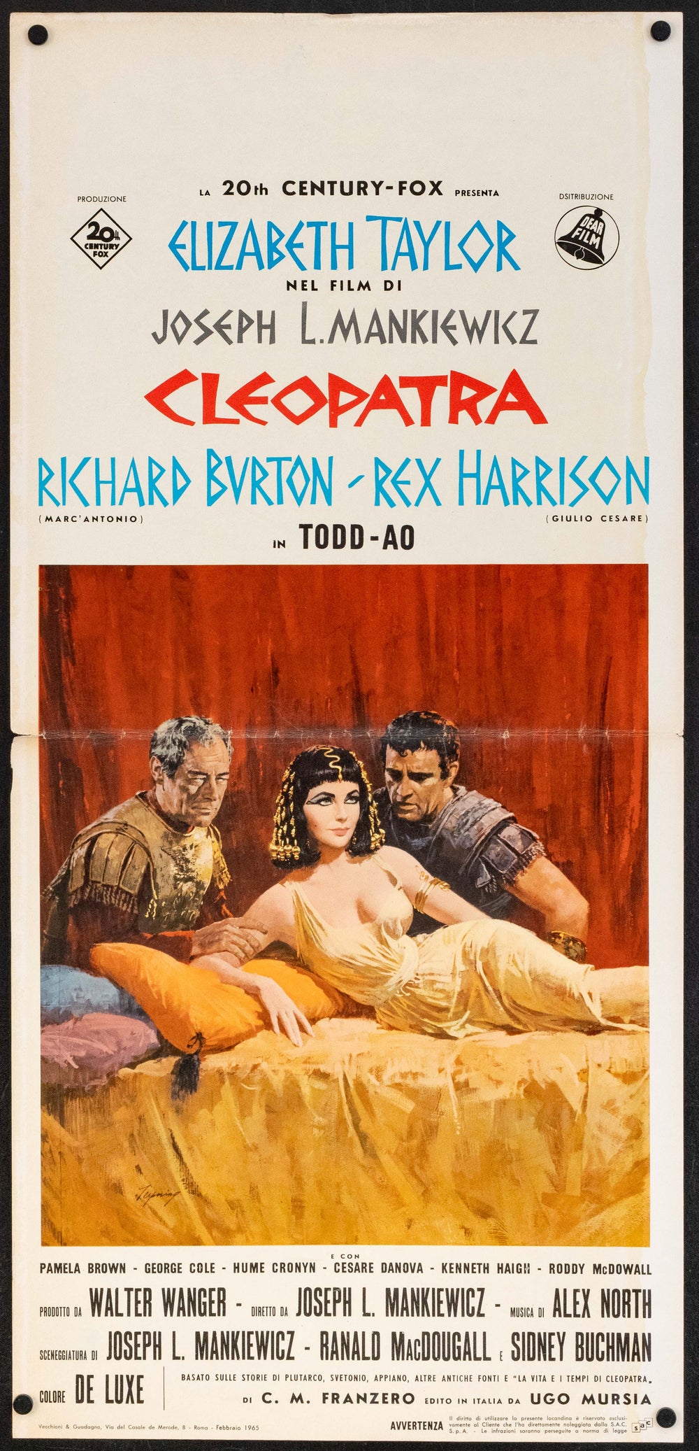 Cleopatra Original Vintage Movie Poster