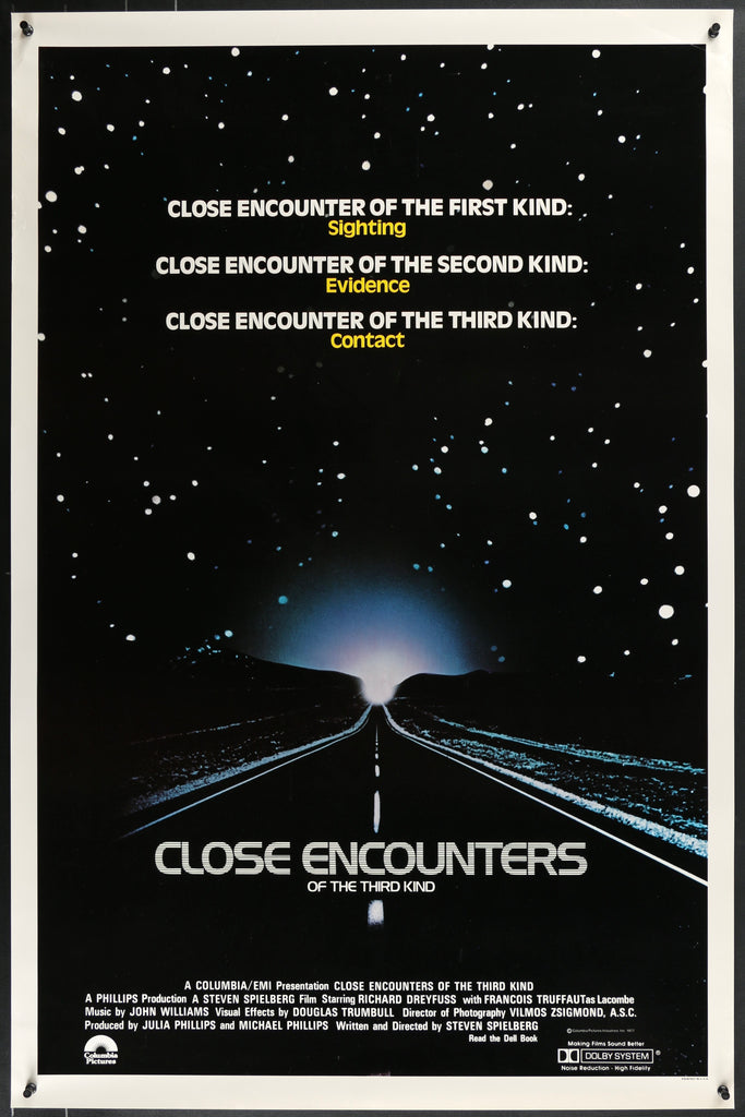 Close Encounters of the Third Kind Original Vintage Movie Poster