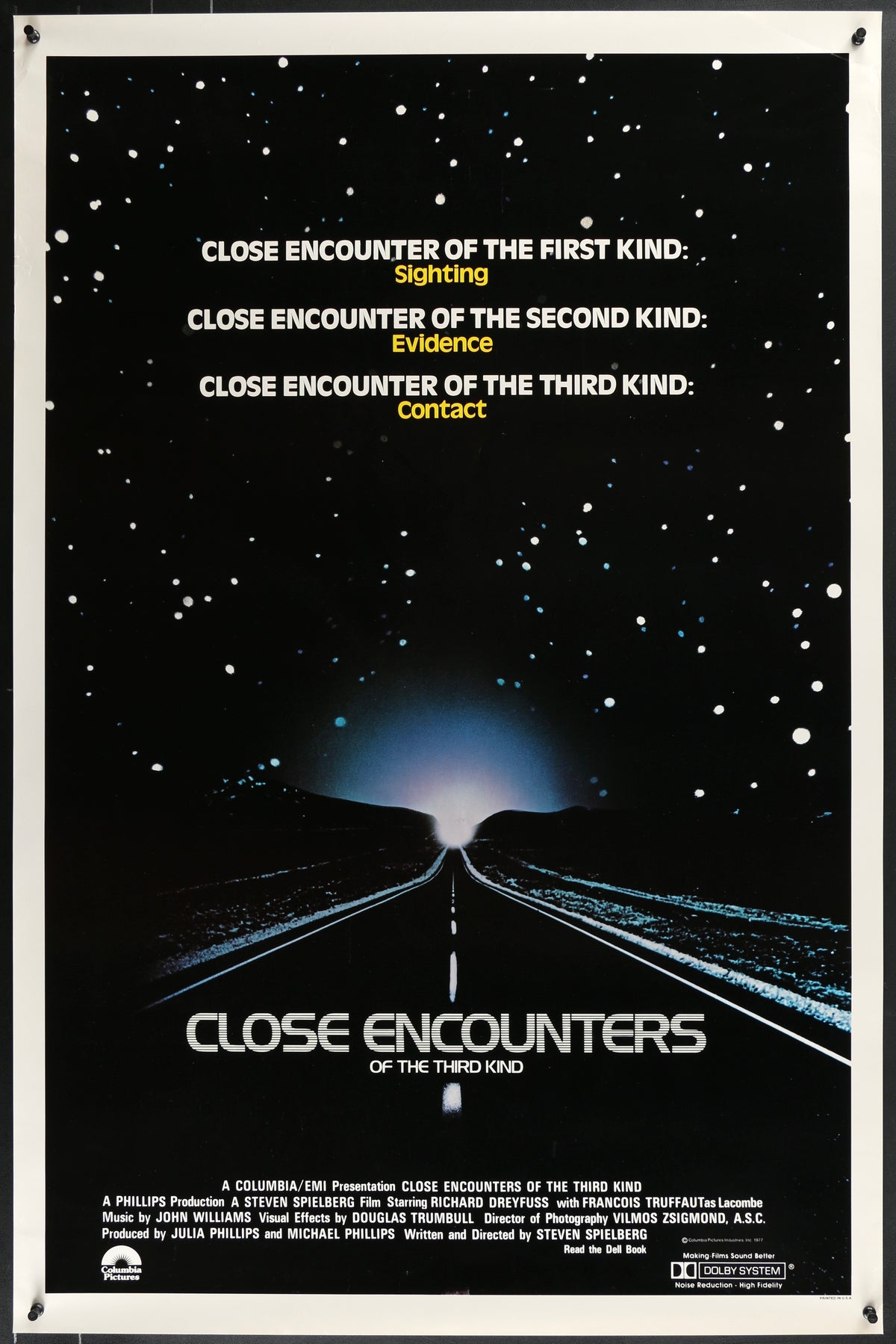 Close Encounters of the Third Kind Original Vintage Movie Poster