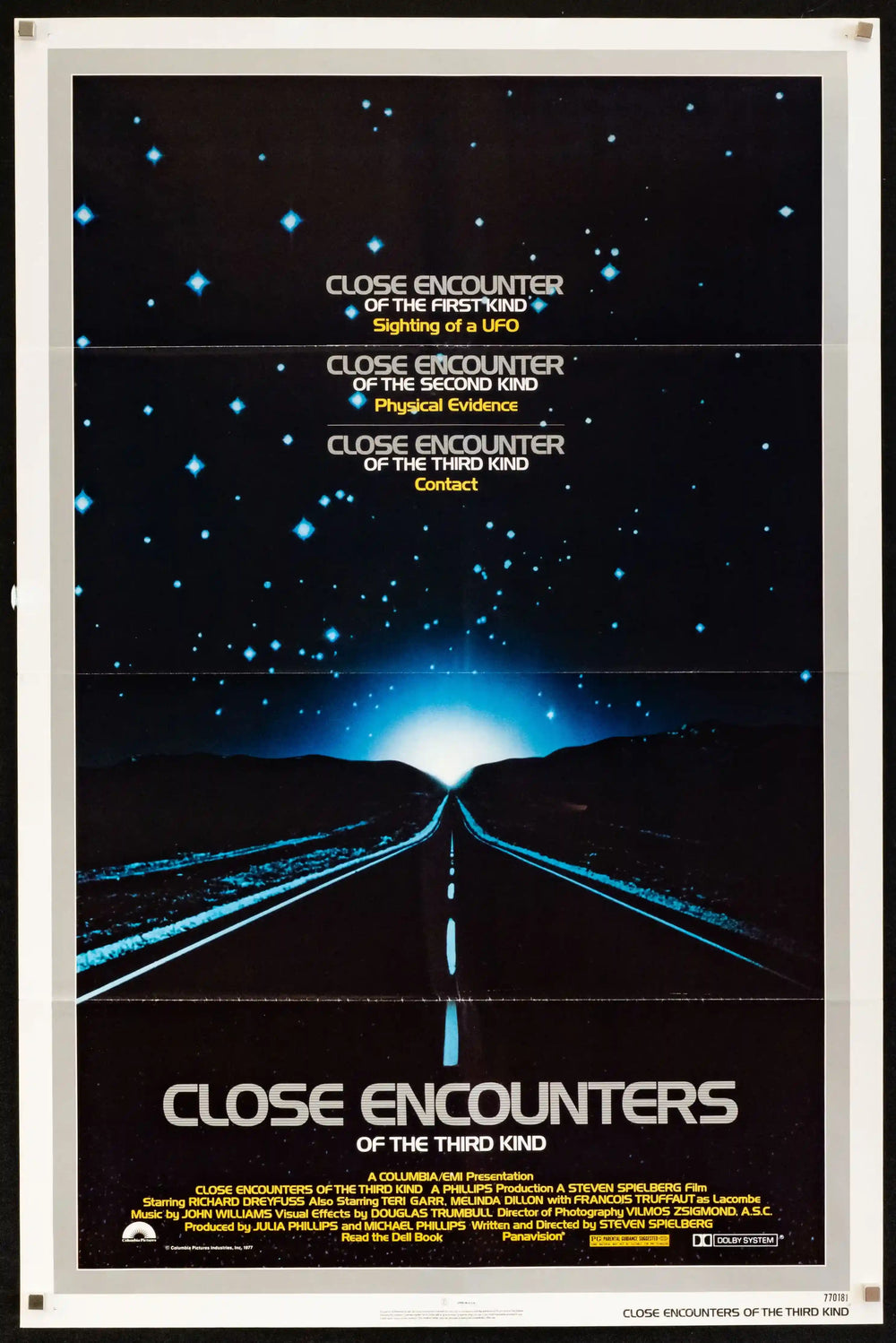 Close Encounters of the Third Kind Original Vintage Movie Poster