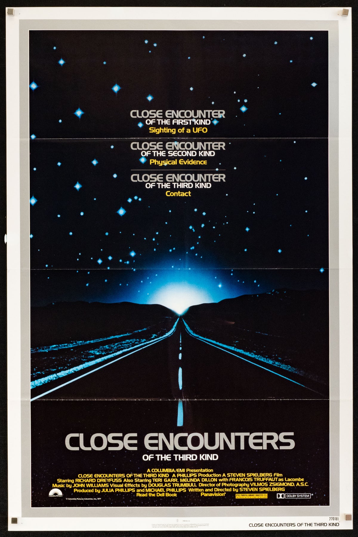 Close Encounters of the Third Kind Original Vintage Movie Poster