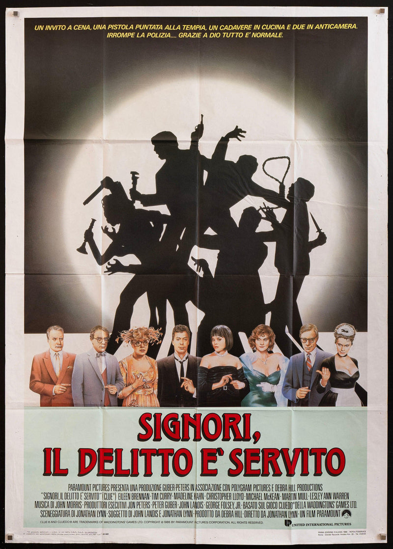 Clue Italian 2 foglio (39x55) Original Vintage Movie Poster
