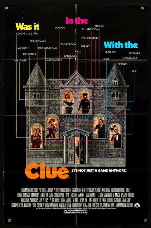 Clue Original Vintage Movie Poster
