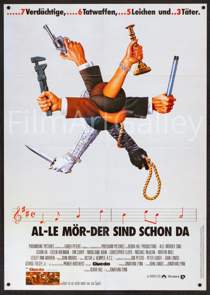 Clue Original Vintage Movie Poster