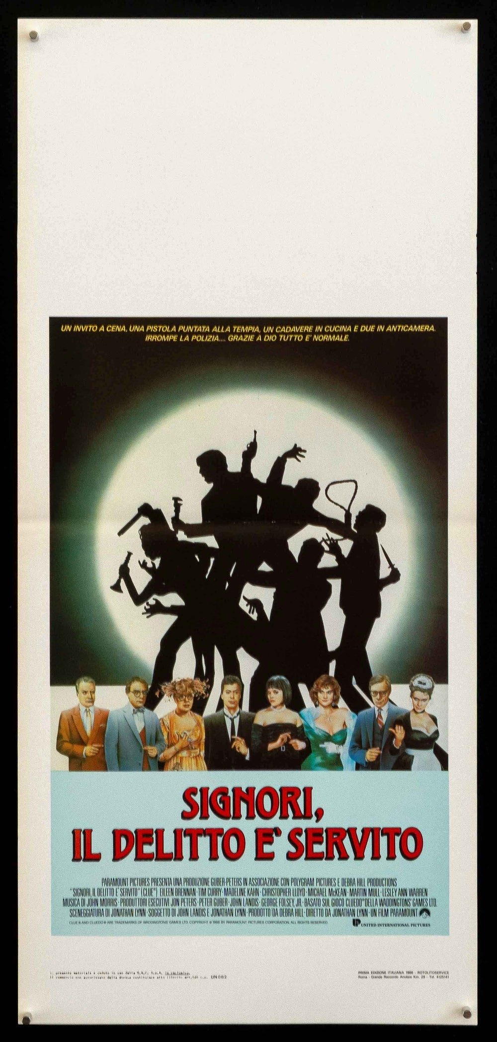 Clue Original Vintage Movie Poster