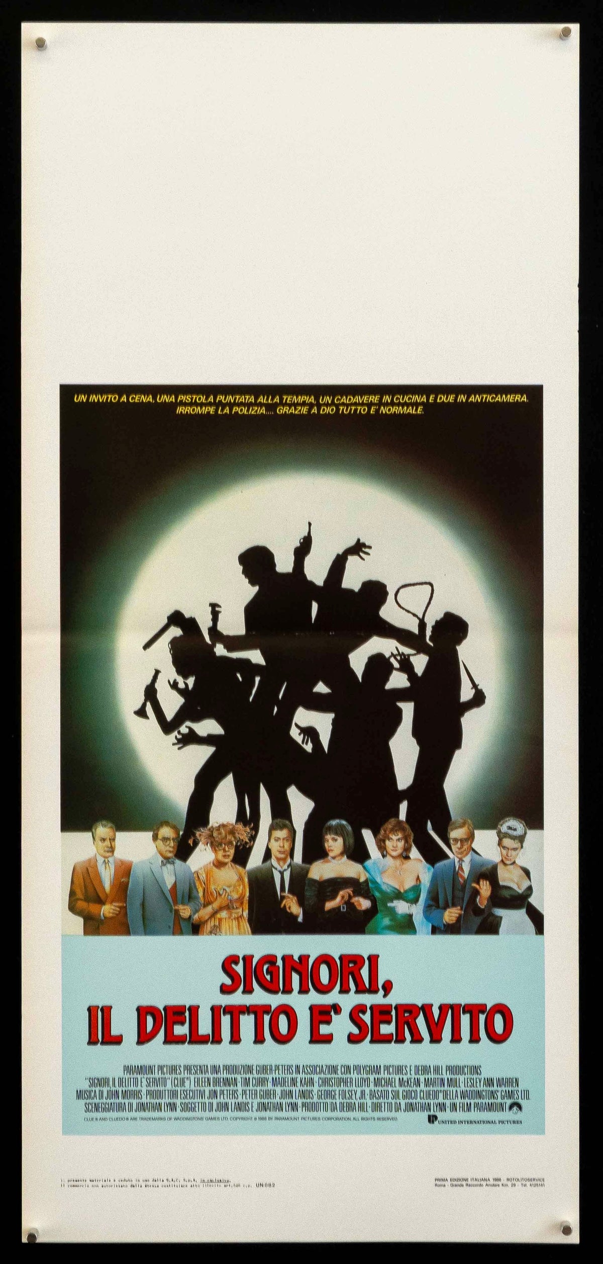 Clue Original Vintage Movie Poster