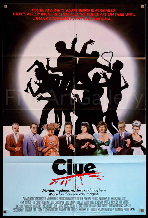 Clue Original Vintage Movie Poster