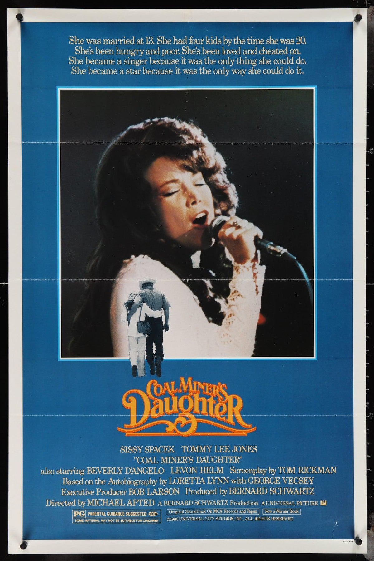 Coal Miner&#39;s Daughter 1 Sheet (27x41) Original Vintage Movie Poster