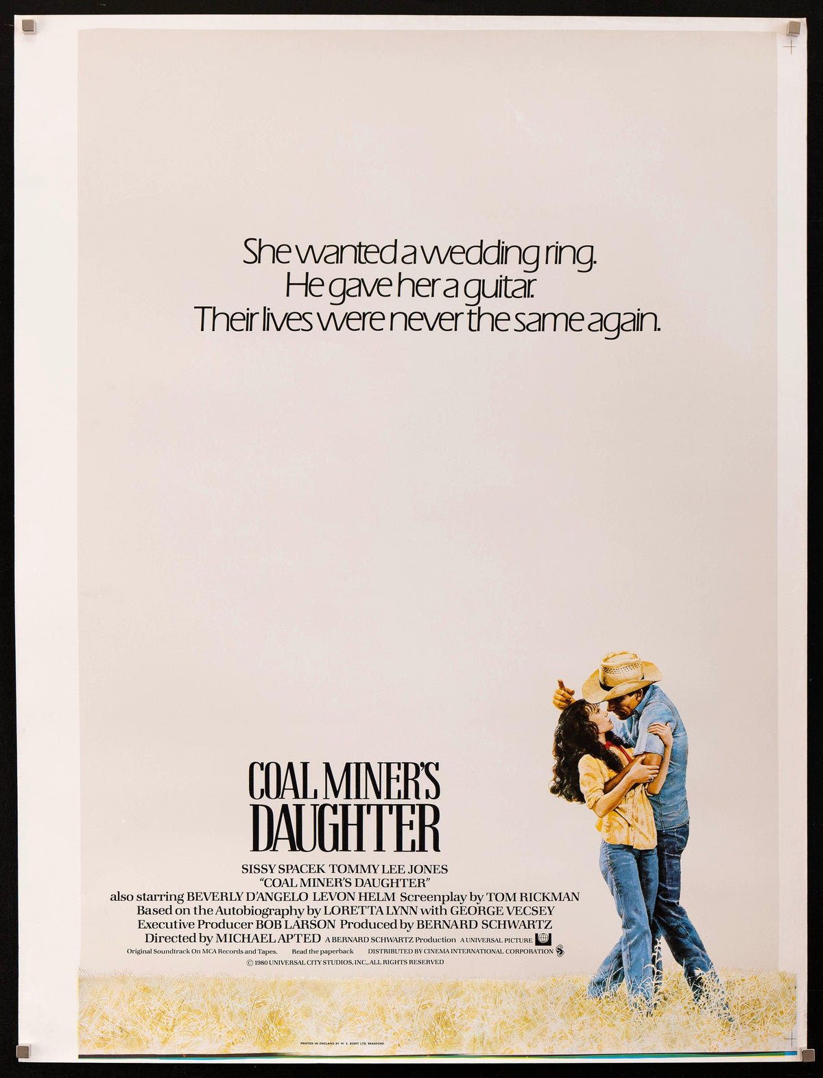 Coal Miner&#39;s Daughter 1 Sheet (27x41) Original Vintage Movie Poster