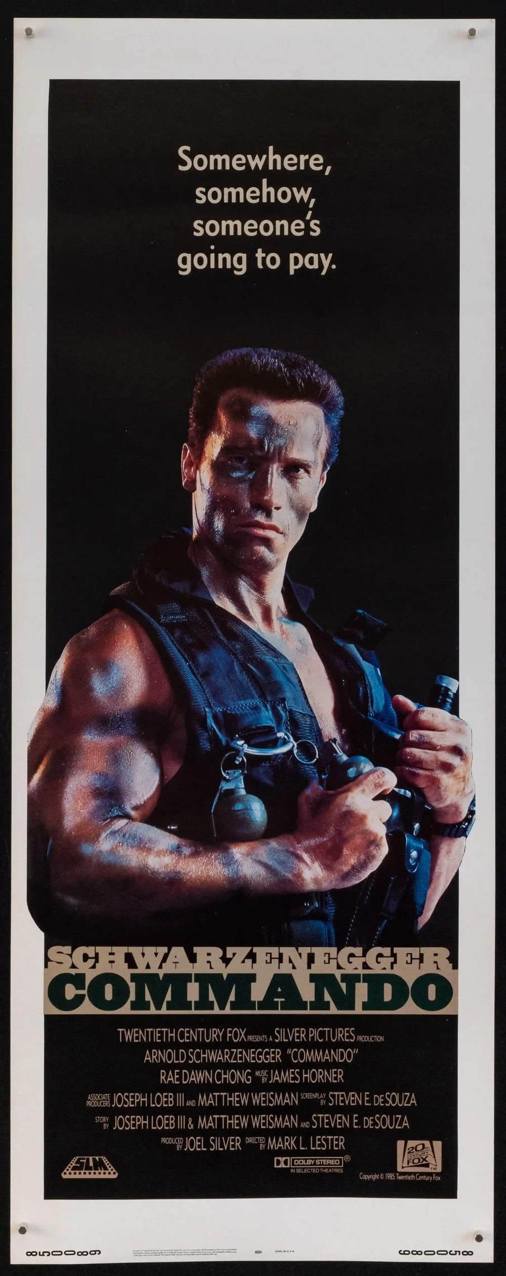 Commando Original Vintage Movie Poster