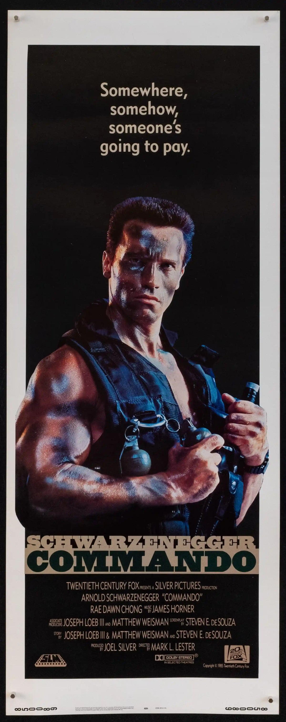 Commando Original Vintage Movie Poster