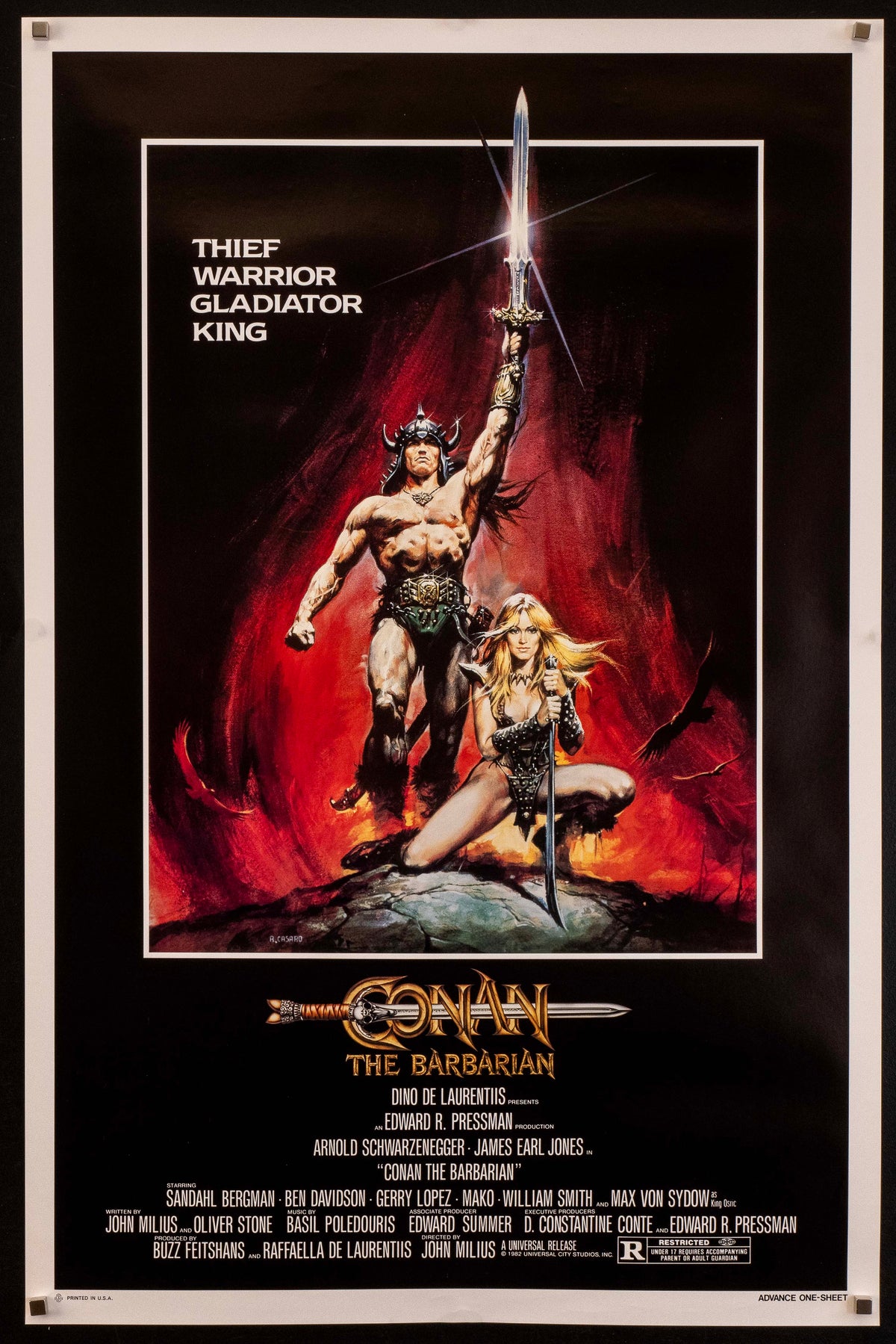 Conan the Barbarian Original Vintage Movie Poster