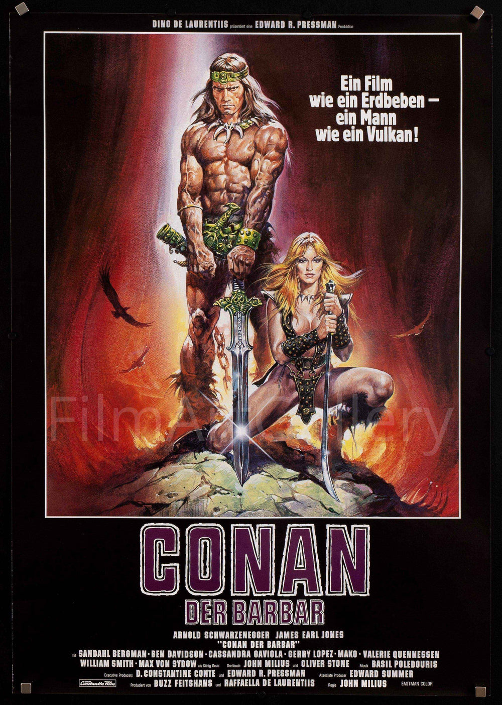 Conan the Barbarian Original Vintage Movie Poster