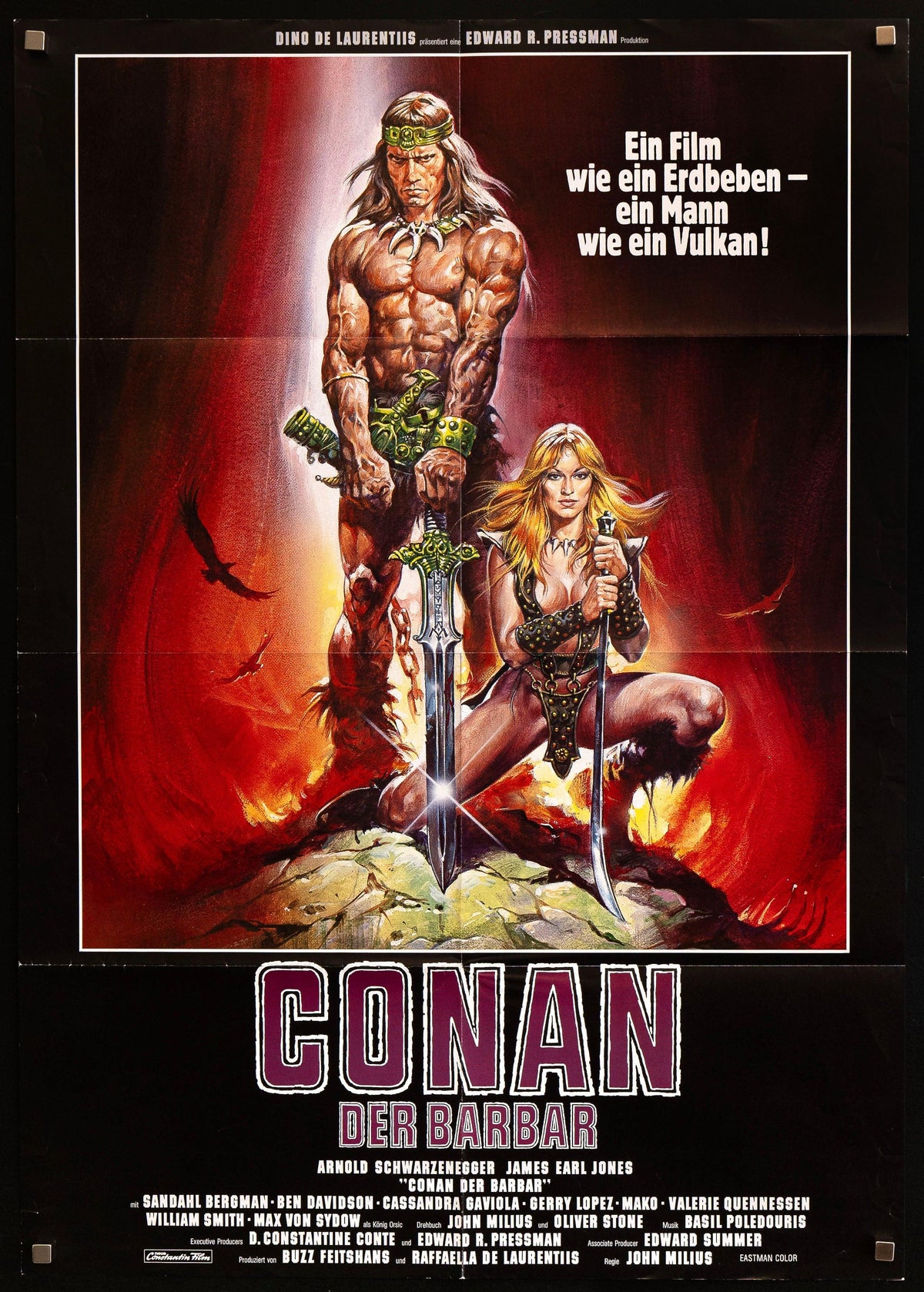 Conan the Barbarian Original Vintage Movie Poster