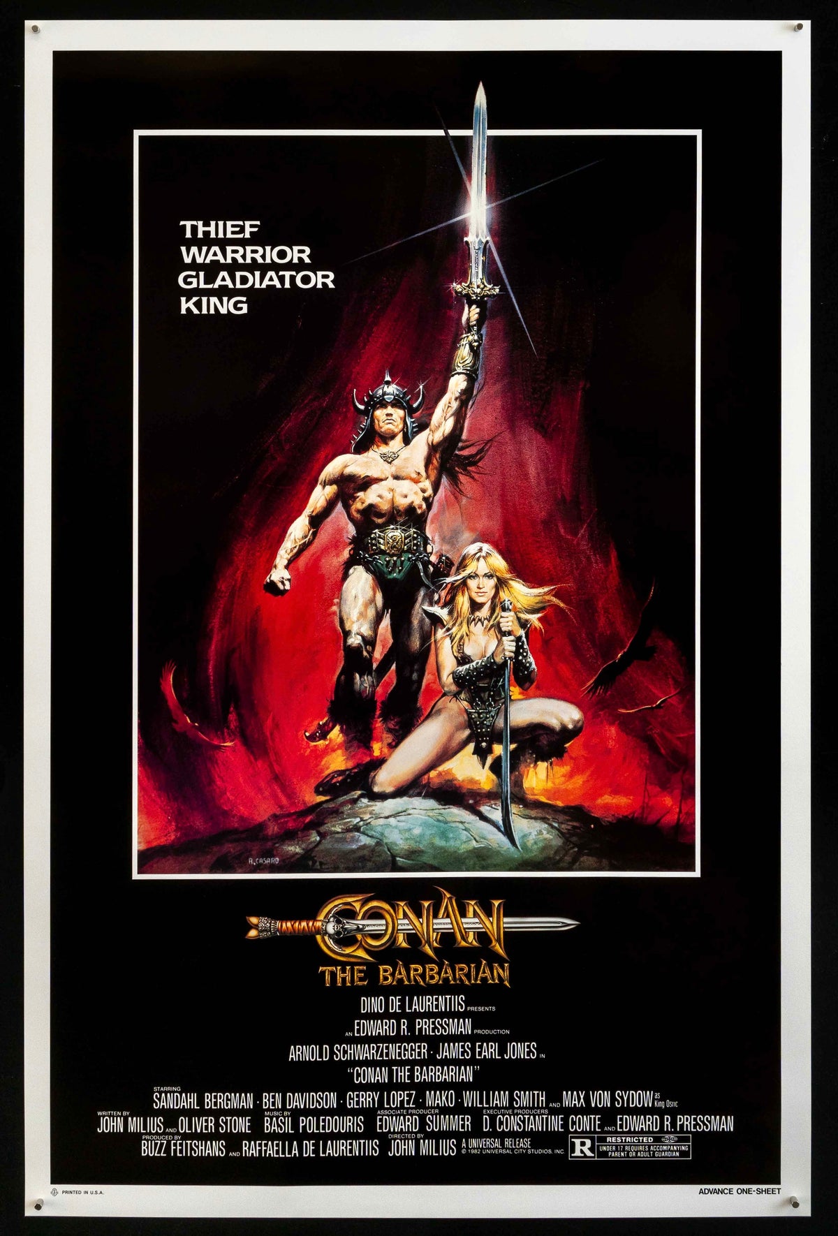 Conan the Barbarian Original Vintage Movie Poster