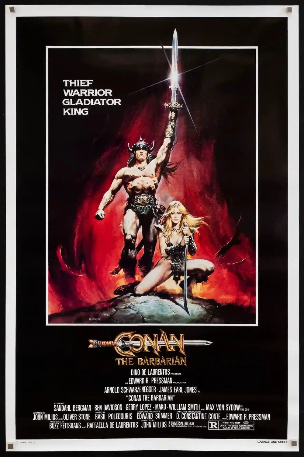 Conan the Barbarian Original Vintage Movie Poster