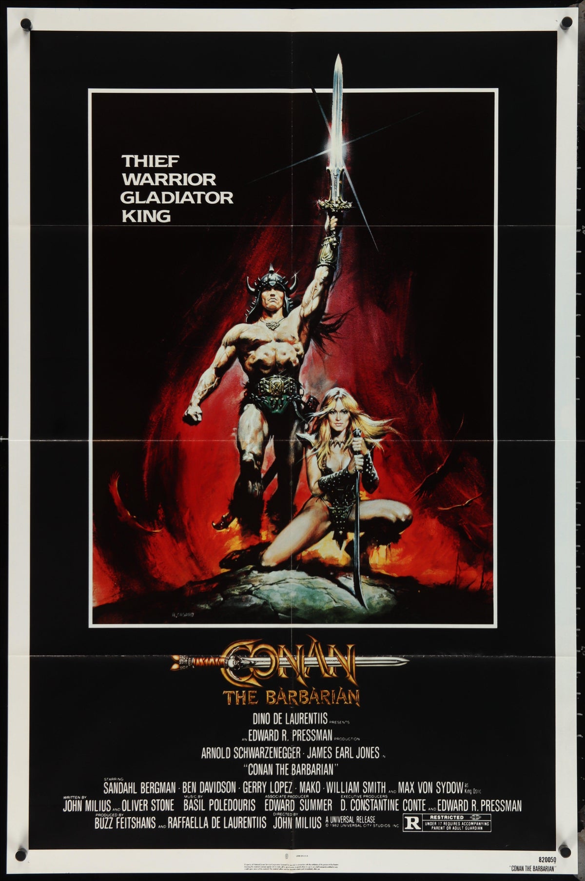 Conan the Barbarian Original Vintage Movie Poster