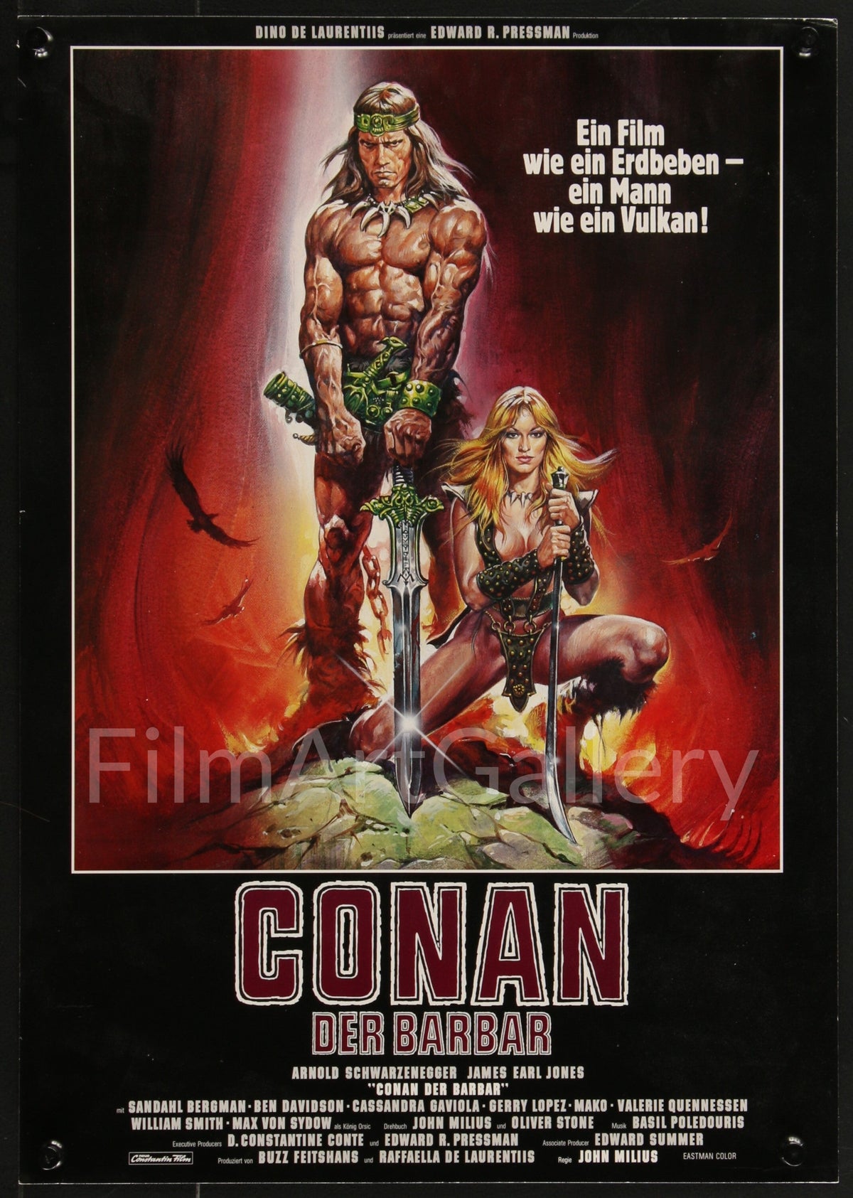Conan the Barbarian Original Vintage Movie Poster