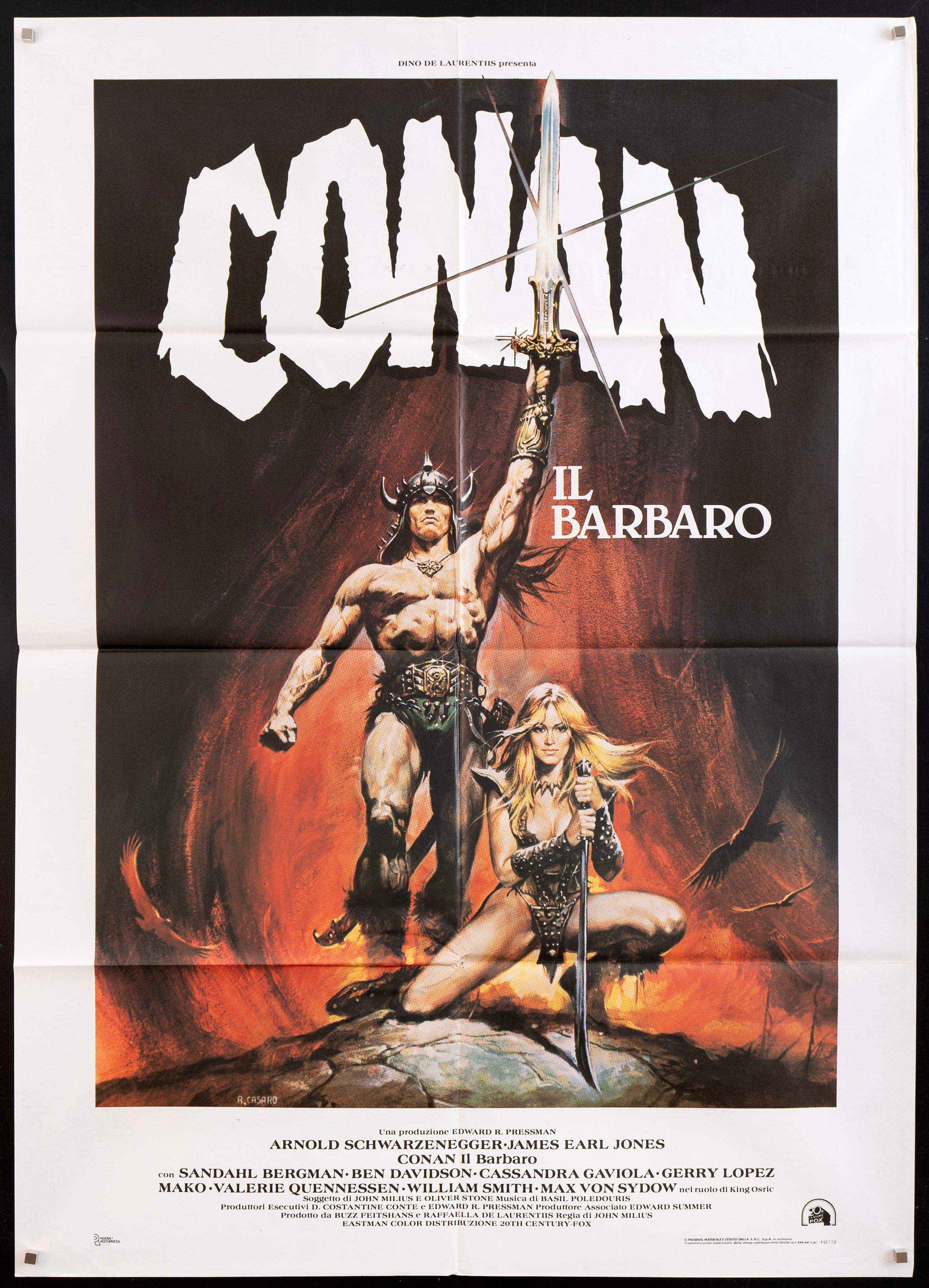 Conan The Barbarian Movie Poster 1982 German A1 23x33 conan-the-barbarian-movie-poster-1982-german-a1-23x33