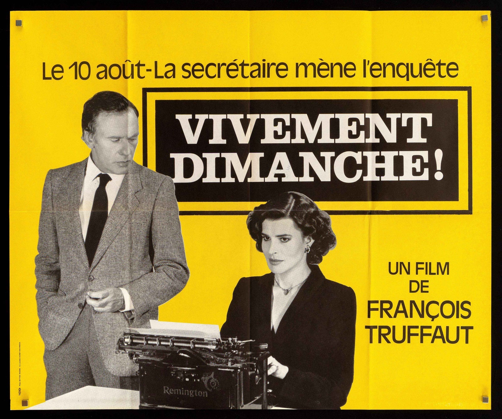 Confidentially Yours Original Vintage Movie Poster