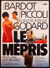 Contempt (Le Mepris) Belgian (14x22) Original Vintage Movie Poster