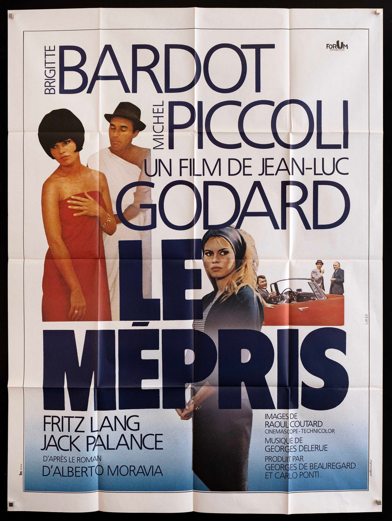 Contempt (Le Mepris) French 1 panel (47x63) Original Vintage Movie Poster