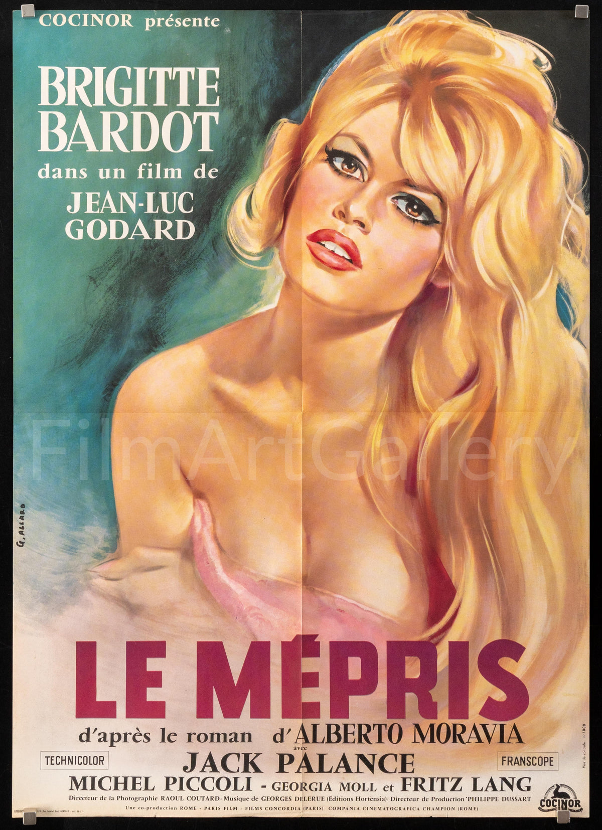 Contempt (Le Mepris) Original Vintage Movie Poster