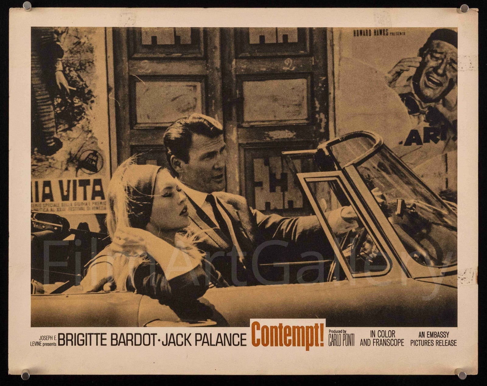 Contempt (Le Mepris) Original Vintage Movie Poster