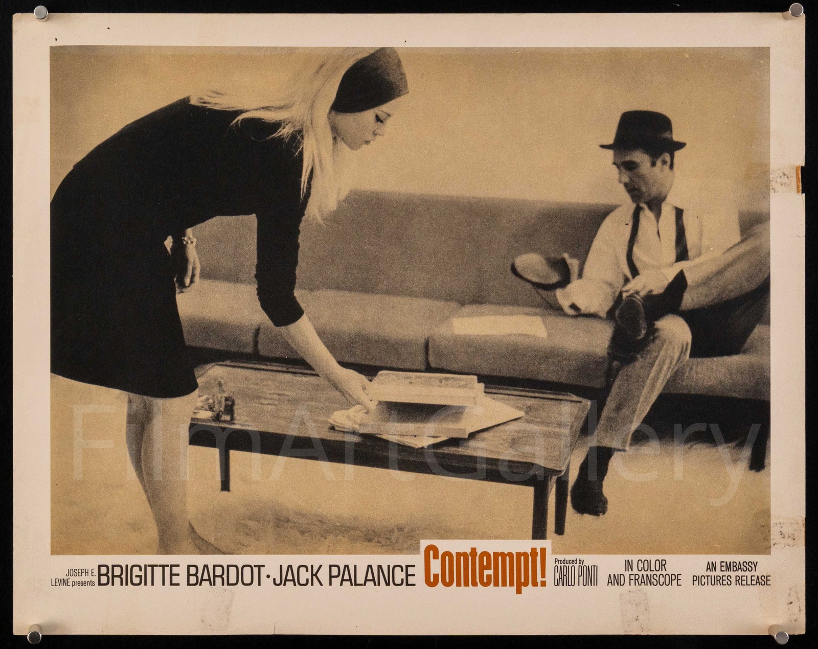 Contempt (Le Mepris) Original Vintage Movie Poster