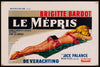 Contempt (Le Mepris) Original Vintage Movie Poster