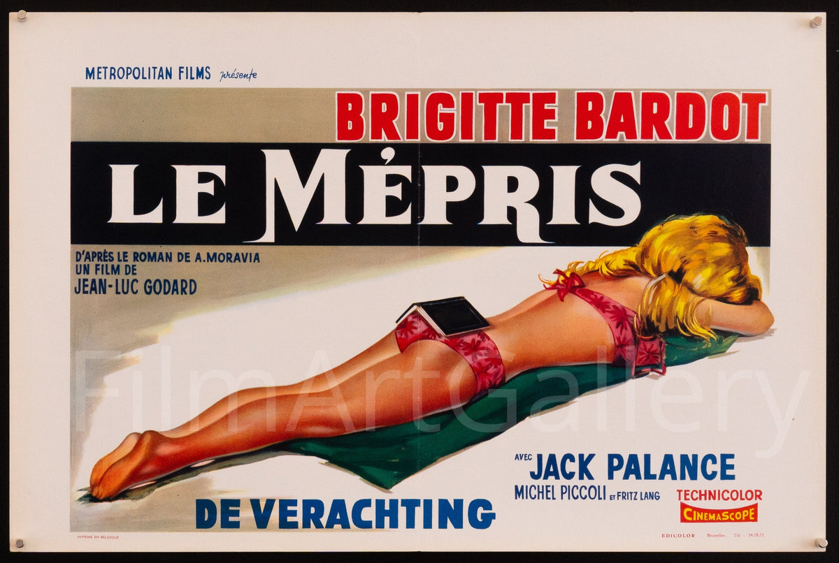 Contempt (Le Mepris) Original Vintage Movie Poster
