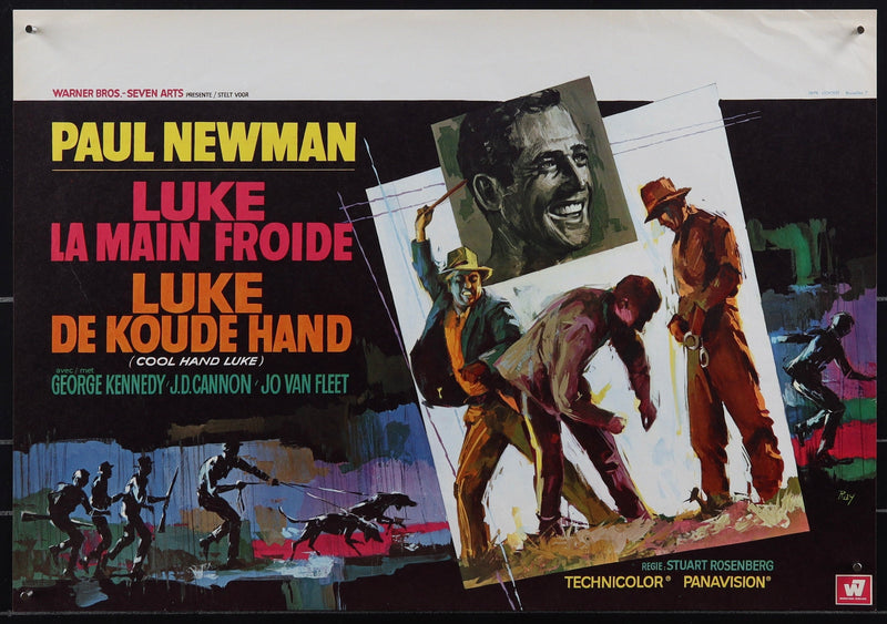 Cool Hand Luke Belgian (14x22) Original Vintage Movie Poster