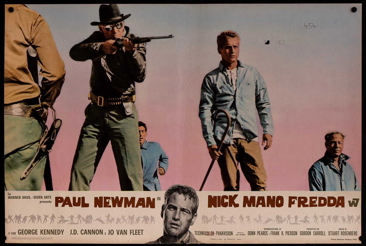 Cool Hand Luke Italian Photobusta (18x26) Original Vintage Movie Poster