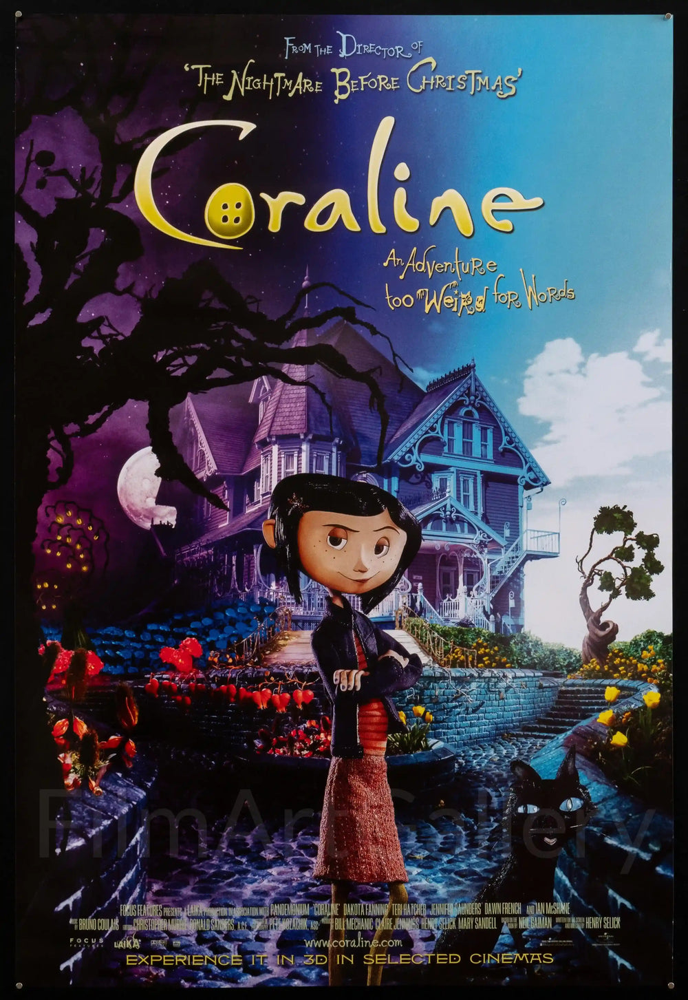 Coraline Original Vintage Movie Poster