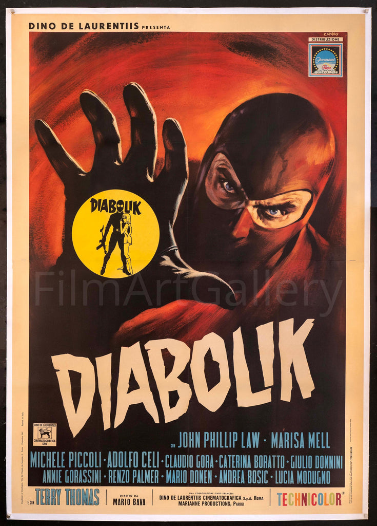 Danger: Diabolik Italian 4 foglio (55x78) Original Vintage Movie Poster
