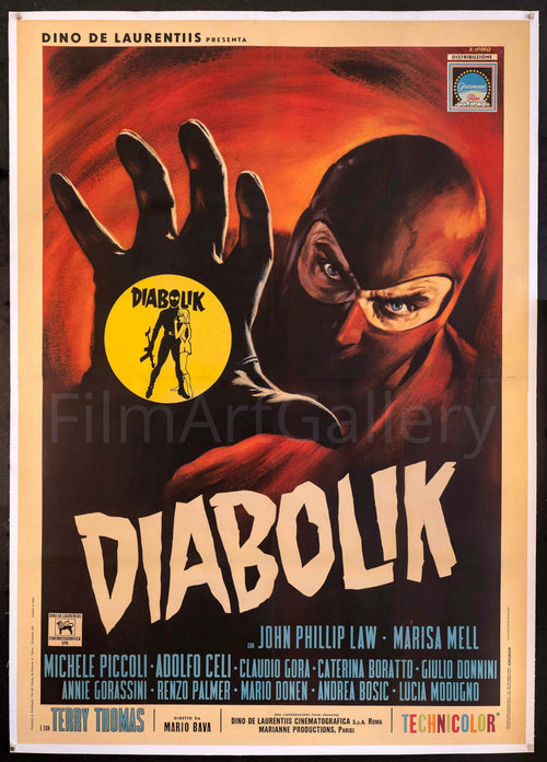 Danger: Diabolik Original Vintage Movie Poster