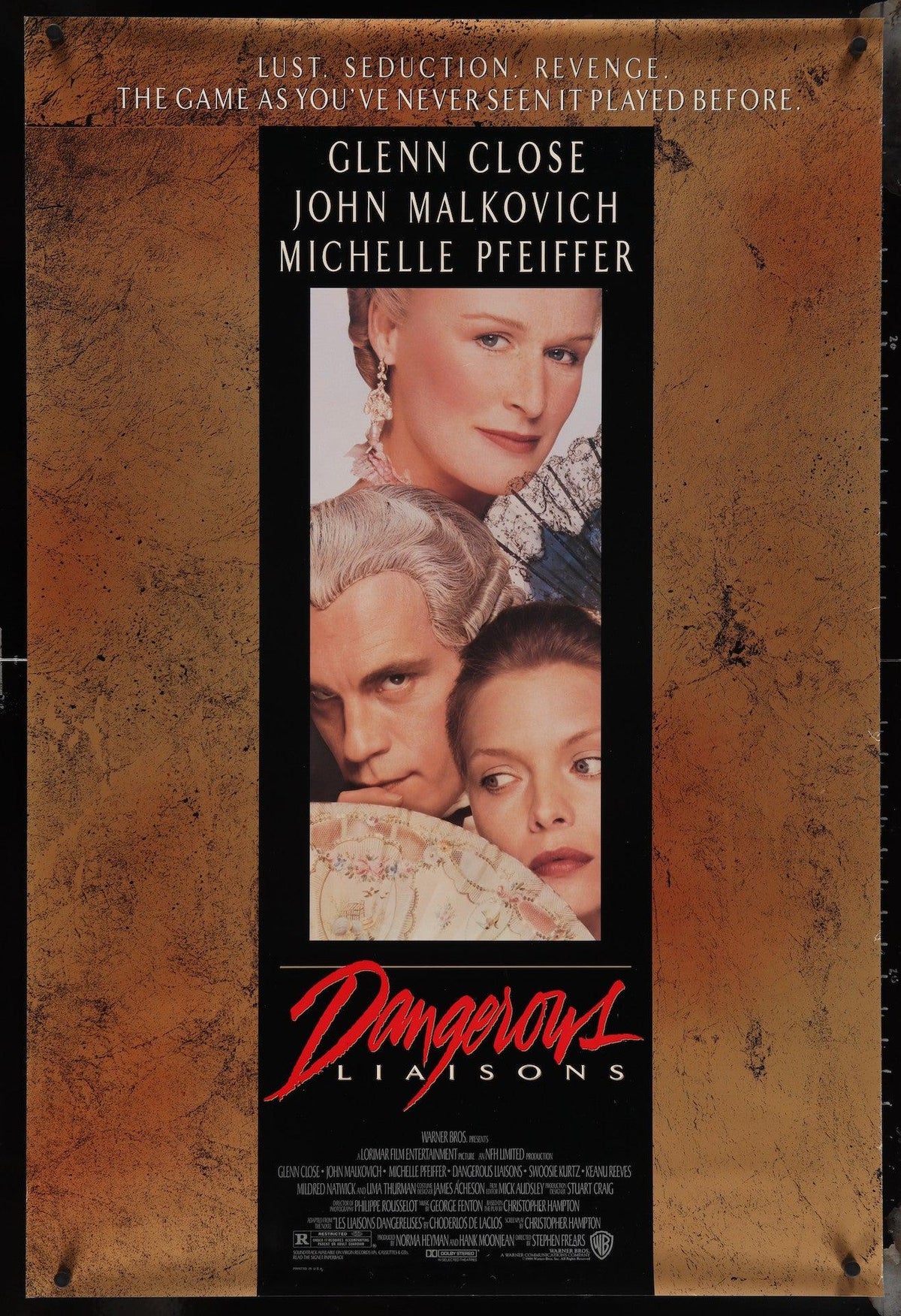 Dangerous Liaisons 1 Sheet (27x41) Original Vintage Movie Poster