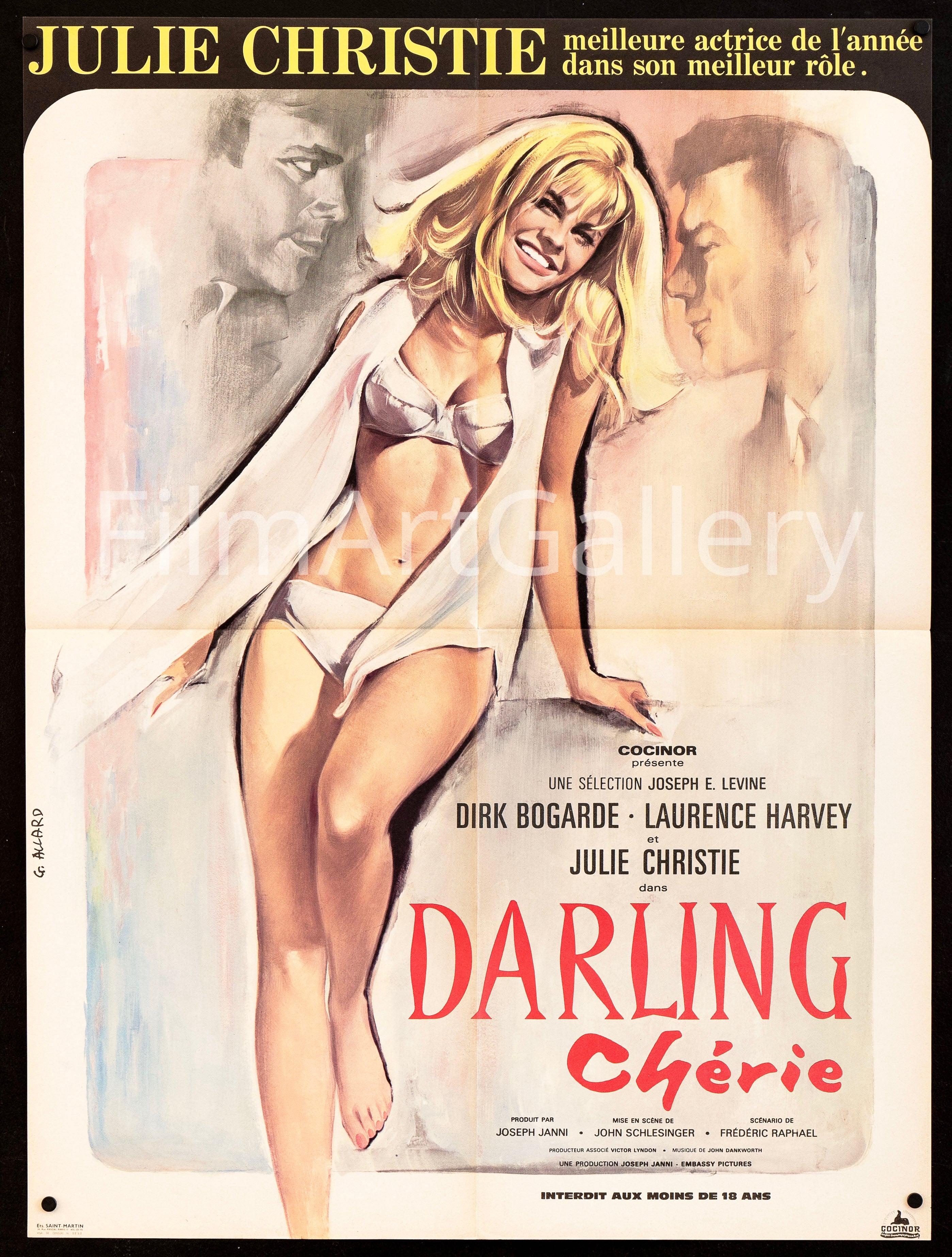 Darling Movie Poster 1966 French small (23x32) - Film Art Gallery