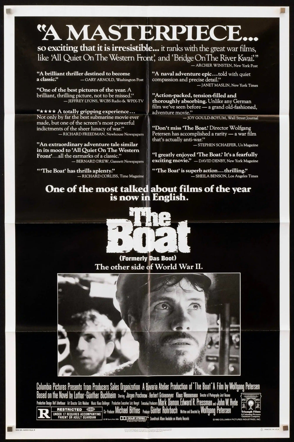 Das Boot Original Vintage Movie Poster