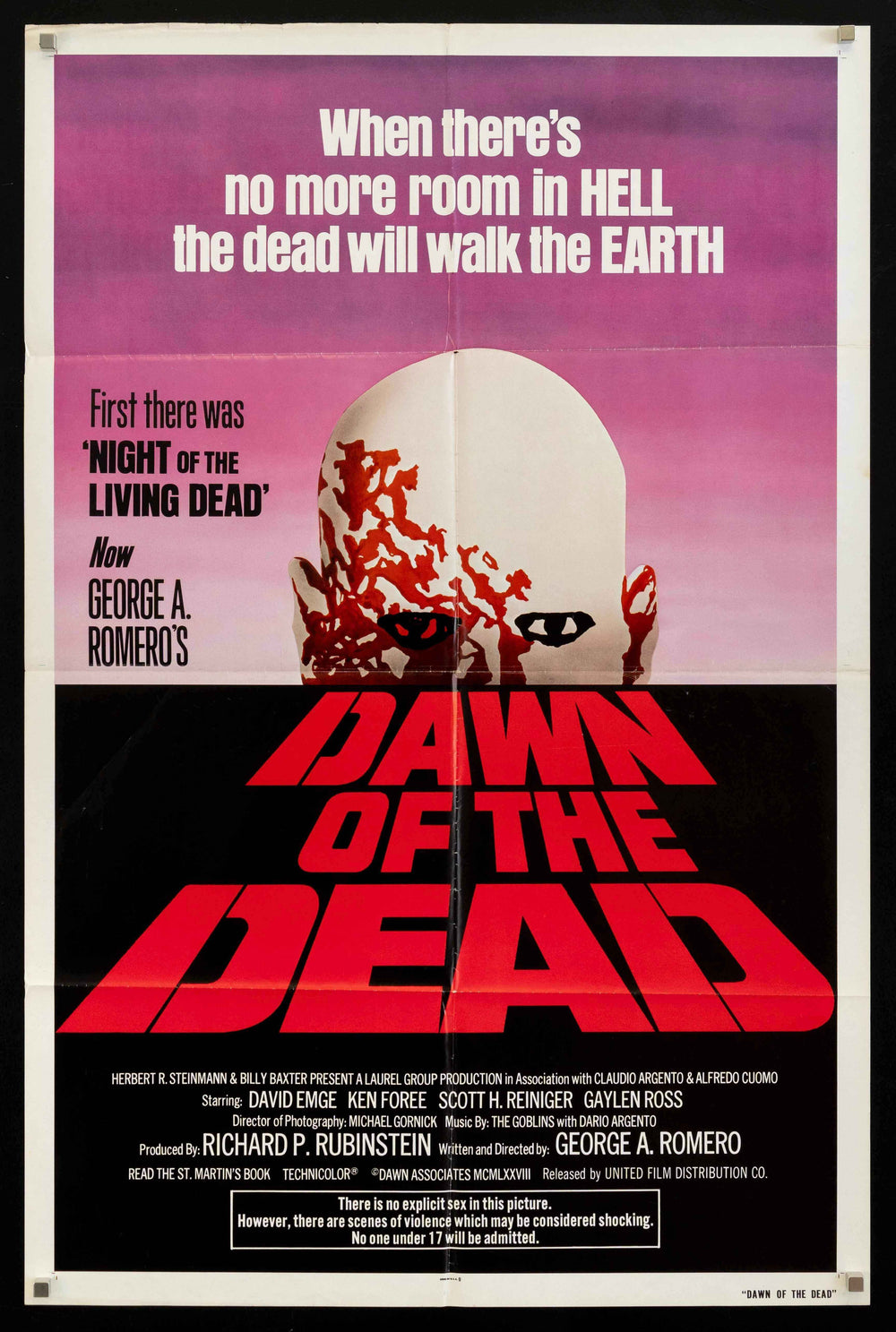Dawn of the Dead Original Vintage Movie Poster