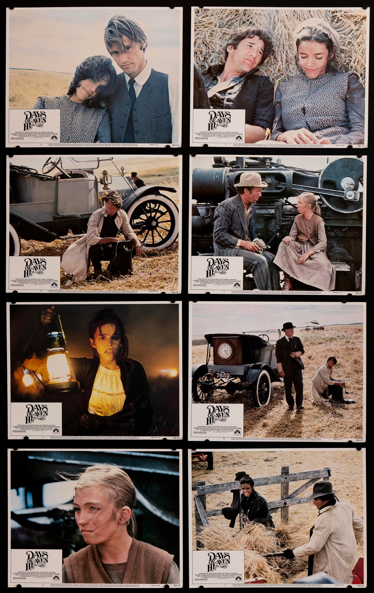 Days of Heaven Lobby Card Set (8-11x14) Original Vintage Movie Poster